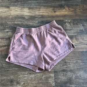 A&F Mauve Pink Sunday Sweat Shorts
